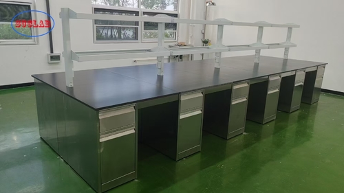 Banco de laboratorio de acero inoxidable hecho a medida para el Sr. Elgine en Filipinas