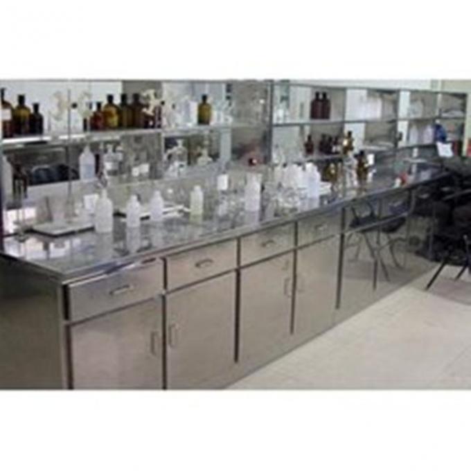 Muebles de acero inoxidables industriales del laboratorio con el gabinete, gabinetes del laboratorio del metal de los cosméticos 0