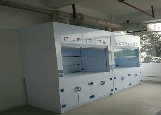 Laboratorio Agrícola PP Capó de humo 8-10mm Plazas de trabajo blancas enchufes de 220V 2