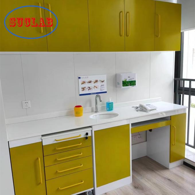 Banco de laboratorio químico de acero lleno de alta calidad de la resistencia del ácido y del álcali de Worktop de la resina de epoxy en venta 1