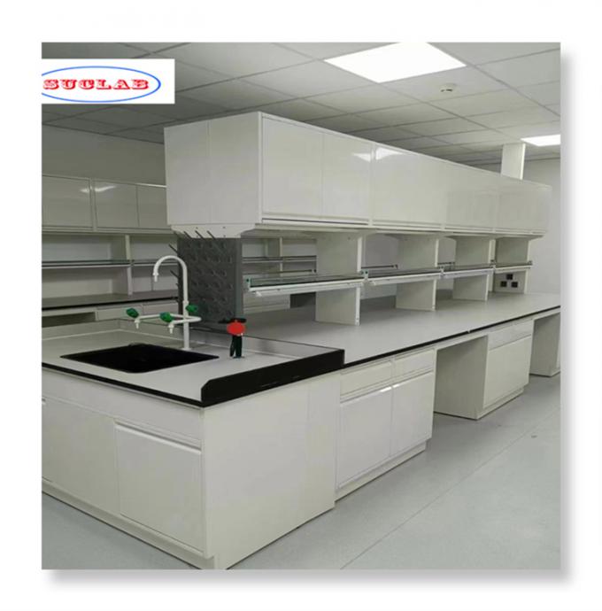 Muebles de laboratorio de química de instalación rápida con estructura modular 4