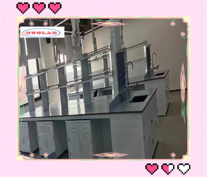 Muebles de laboratorio con encimera de acero 150cm X 75cm X 90cm 1