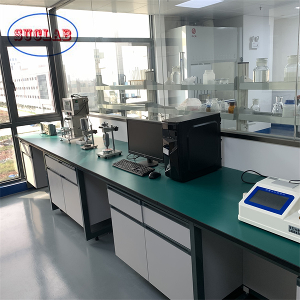Fácil de instalar y personalizable Muebles de laboratorio de química Laboratorio de trabajo en el paquete de madera contrachapada de exportación 2