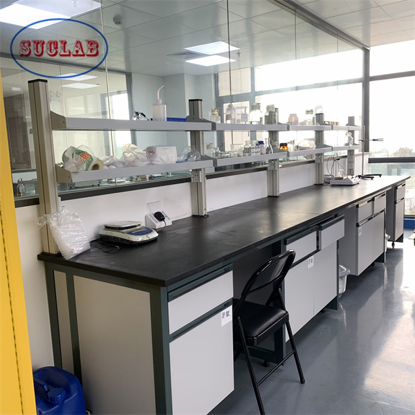 Fácil de instalar y personalizable Muebles de laboratorio de química Laboratorio de trabajo en el paquete de madera contrachapada de exportación 3