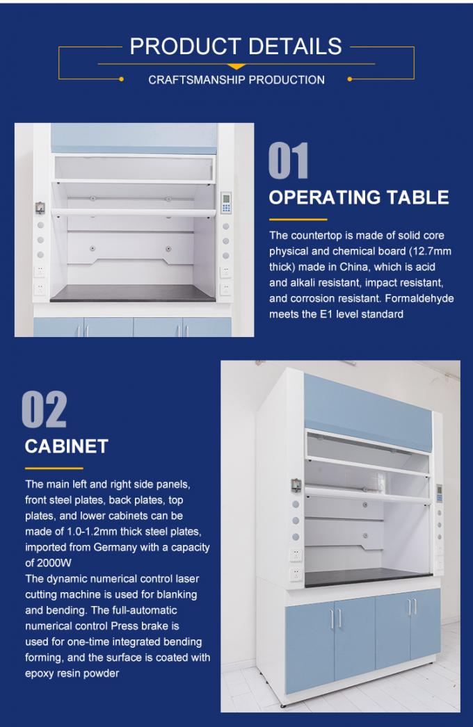 Sistema de filtro de carbono activado Capó de humo de laboratorio en venta con características personalizadas 2