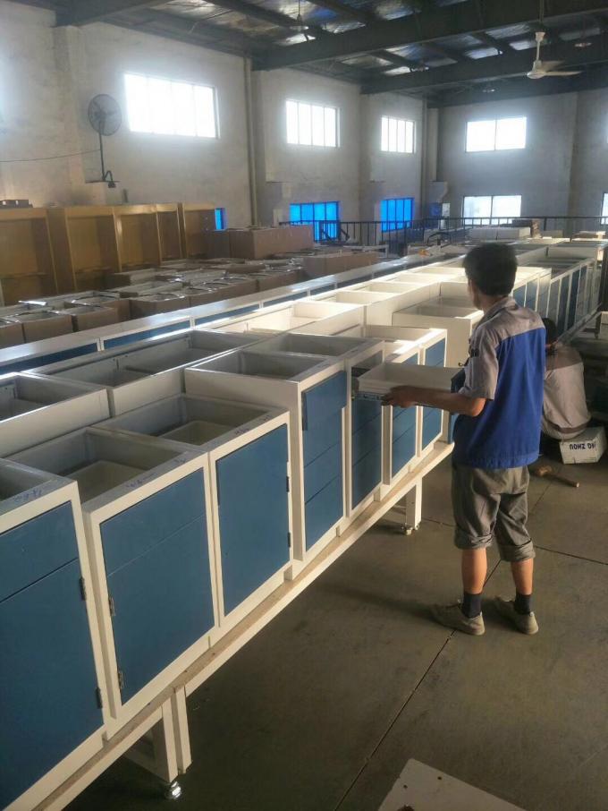 Bancos de trabajo de acero a prueba de herrumbre de laboratorio con el almacenamiento multiusos 6