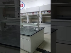 Banco de acero impermeable del puesto de trabajo del laboratorio, bancos anticorrosivos de la isla en laboratorio
