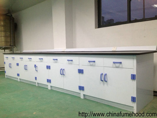 Gabinete blanco/cajón de los PP del tablero del laboratorio de los muebles de cerámica del banco de trabajo