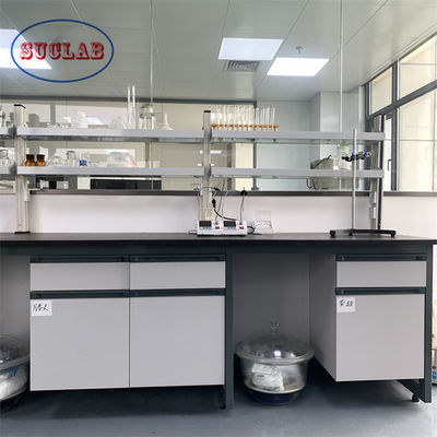 Acceptable OEM/ODM Muebles de laboratorio de química Bancos de pared de laboratorio con estructura integrada