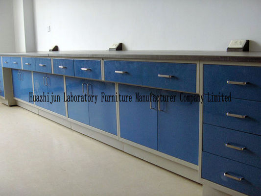 Buen precio Borde grueso doble resistente del álcali del banco de laboratorio de química de la pared de Multiscene en línea