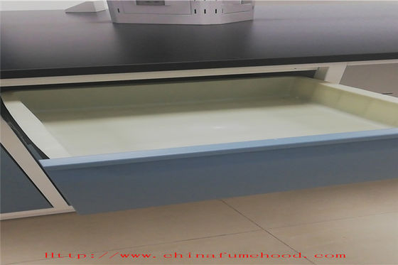 Buen precio OHSAS H - Muebles de laboratorio de acero blanco de marco / gabinetes de laboratorio de química en línea