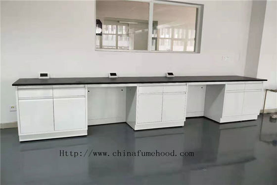 Buen precio Banco a prueba de herrumbre de la isla del laboratorio de la escuela, gabinetes durables del laboratorio y encimeras en línea