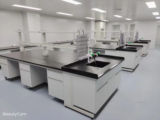 Buen precio El último estilo modificó fabricantes de madera de acero hechos de los sistemas para requisitos particulares de los muebles del banco de laboratorio en línea