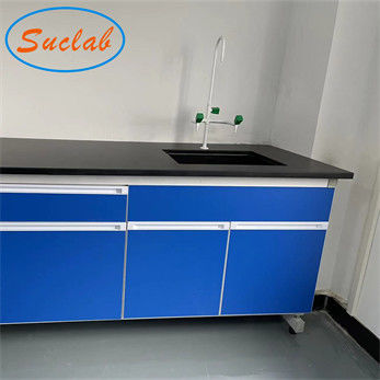 Buen precio Fabricantes azules hechos modificados para requisitos particulares de los muebles del laboratorio de química del banco de laboratorio de la resistencia química en línea
