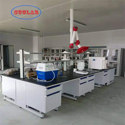 Buen precio Banco durable impermeable de la isla del laboratorio, muebles modulares del laboratorio de la corrosión anti en línea