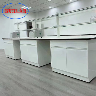 Buen precio Banco de laboratorio químico de acero lleno de alta calidad de la resistencia del ácido y del álcali de Worktop de la resina de epoxy en venta en línea