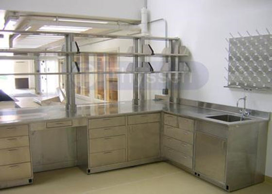 Buen precio Muebles de acero inoxidables llenos del laboratorio, gabinetes por encargo del laboratorio de ciencia de la escuela en línea