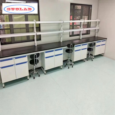 Buen precio Escritorio de experimentación de química versátil 80 kg Capacidad de carga y cajones personalizables en línea