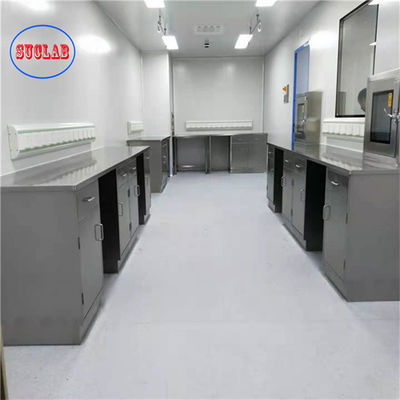 Buen precio 1500*750*900MM Bancos de laboratorio dentro de B2B con gabinete de acero inoxidable en línea