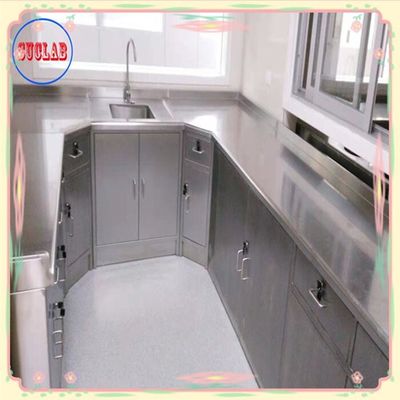Buen precio Profesional de muebles de laboratorio con gabinete de acero inoxidable y como piernas de dibujo en línea