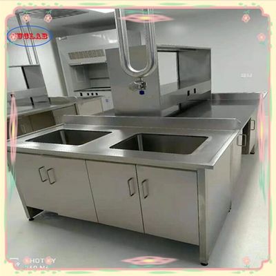 Buen precio Banco de laboratorio de acero inoxidable de plata Muebles de laboratorio 1500*750*900MM en línea