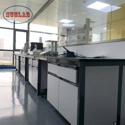 Buen precio Fácil de instalar y personalizable Muebles de laboratorio de química Laboratorio de trabajo en el paquete de madera contrachapada de exportación en línea
