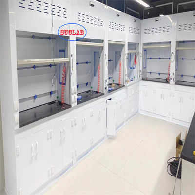 Buen precio Sistema de control de microcomputadora Capó químico de humo Laboratorio de humo Armario de pared Tipo de instalación en línea