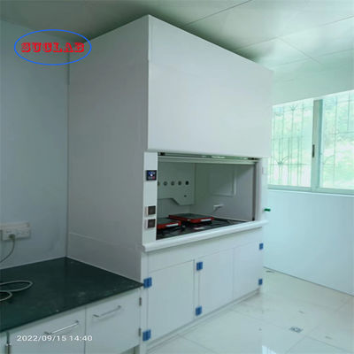 Buen precio Estructura integrada Armario de humo de laboratorio con lavaplatos húmedos 60dB personalizado en línea