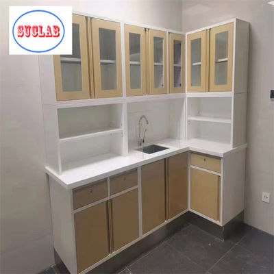 Buen precio Muebles de laboratorio de hospital montados en la pared Muebles de hospital clínica gabinete de eliminación 5 años de garantía en línea