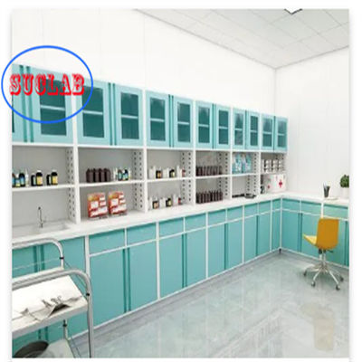 Buen precio Muebles de hospital de tres secciones deslizante gabinete médico con fregadero y alta durabilidad y rendimiento en línea