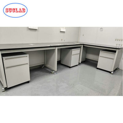 Buen precio Mesa de laboratorio móvil con gabinete de almacenamiento móvil en línea