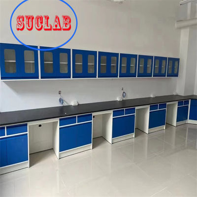 Buen precio Bancos de laboratorio modulares de Hong Kong fregadero personalizado de resina de PP/cerámica/epoxi con enchufe multifuncional y caja a prueba de salpicaduras en línea