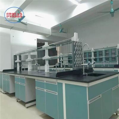 Buen precio Alta seguridad y C-marco de diseño de laboratorio de química banco de trabajo con características resistentes al fuego en línea