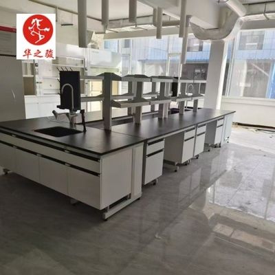 Buen precio Material PP Diseño de muebles de laboratorio modular personalizable para estaciones de trabajo ergonómicas de laboratorio en línea