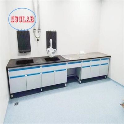 Buen precio Fabricante de bancos de trabajo de laboratorio de química de alta seguridad y resistencia química para experimentos de laboratorio en línea
