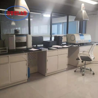 Buen precio Materiales de acero utilizados en nuestro fabricante de bancos y armarios de laboratorio para laboratorios de química con estructura en C en línea