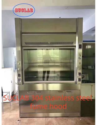Buen precio Custom Original Color Upgrade Your Stainless Steel  Ducted Fume Hood Lab Fume Hood Design fin Laboratory with 220V/10A  and 250mm Air Outlet en línea