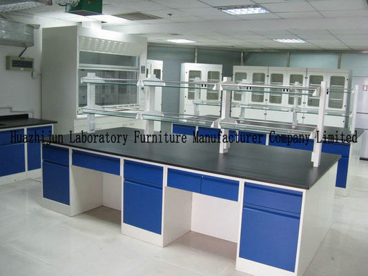Buen precio Banco ajustable de la isla de los muebles del escritorio del laboratorio de la altura 2 capas del estante el reactivo en línea