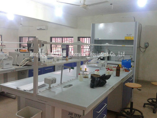 Buen precio Muebles químicos resistentes 1500*850m m del laboratorio del álcali con el gabinete de acero en línea