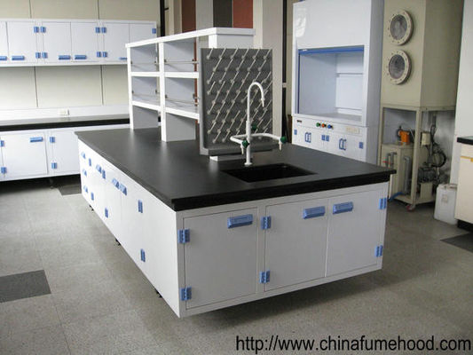 Buen precio El banco modificado para requisitos particulares de los muebles del laboratorio de química colorea opcionalmente 2 capas del estante el reactivo en línea