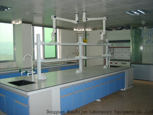 Buen precio Top de madera a prueba de ácido del banco del sólido de la manija 12.7m m de la aleación de aluminio de los muebles del laboratorio en línea