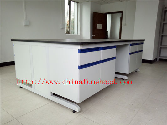 Buen precio Rasguño/Corrrosion/ácido/álcali - muebles resistentes del laboratorio de química con el fregadero y el grifo, puestos de trabajo del laboratorio de ciencia en línea