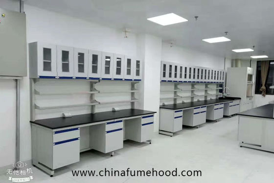 Buen precio Muebles modificados para requisitos particulares del laboratorio de química de la pared con el ácido de la resistencia del estante el reactivo en línea