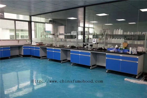 Buen precio Muebles químicos del laboratorio de la manija de la aleación de aluminio, muebles de madera fenólicos del laboratorio de 3000 milímetros de longitud azul en línea