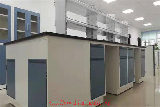 Buen precio L* blanco 750 milímetros de la profundidad de química de laboratorio de los sistemas de los muebles de resistencia a la corrosión fuerte en línea