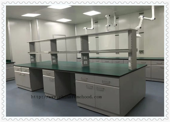 Buen precio Muebles del laboratorio de química/tabla de funcionamiento modificados para requisitos particulares del laboratorio con el gabinete del agua en línea