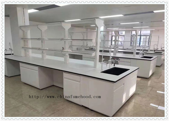 Buen precio Las tablas del laboratorio de química de la resina de epoxy trabajan los bancos incombustibles e impermeables en línea