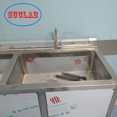 Buen precio El laboratorio de acero inoxidable de ResistanceHand del lavado del fregadero de los precios del uso químico a prueba de herrumbre médico del hospital hunde el fregadero inductivo en línea