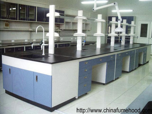 Buen precio Tops fisioquímicos sólidos del laboratorio de la universidad de los muebles del grueso de acero del estudio de antecentes 13m m en línea