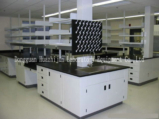 Buen precio Marco de acero de alta resistencia ajustable de los pies H/C del banco de la isla del laboratorio de biología en línea
